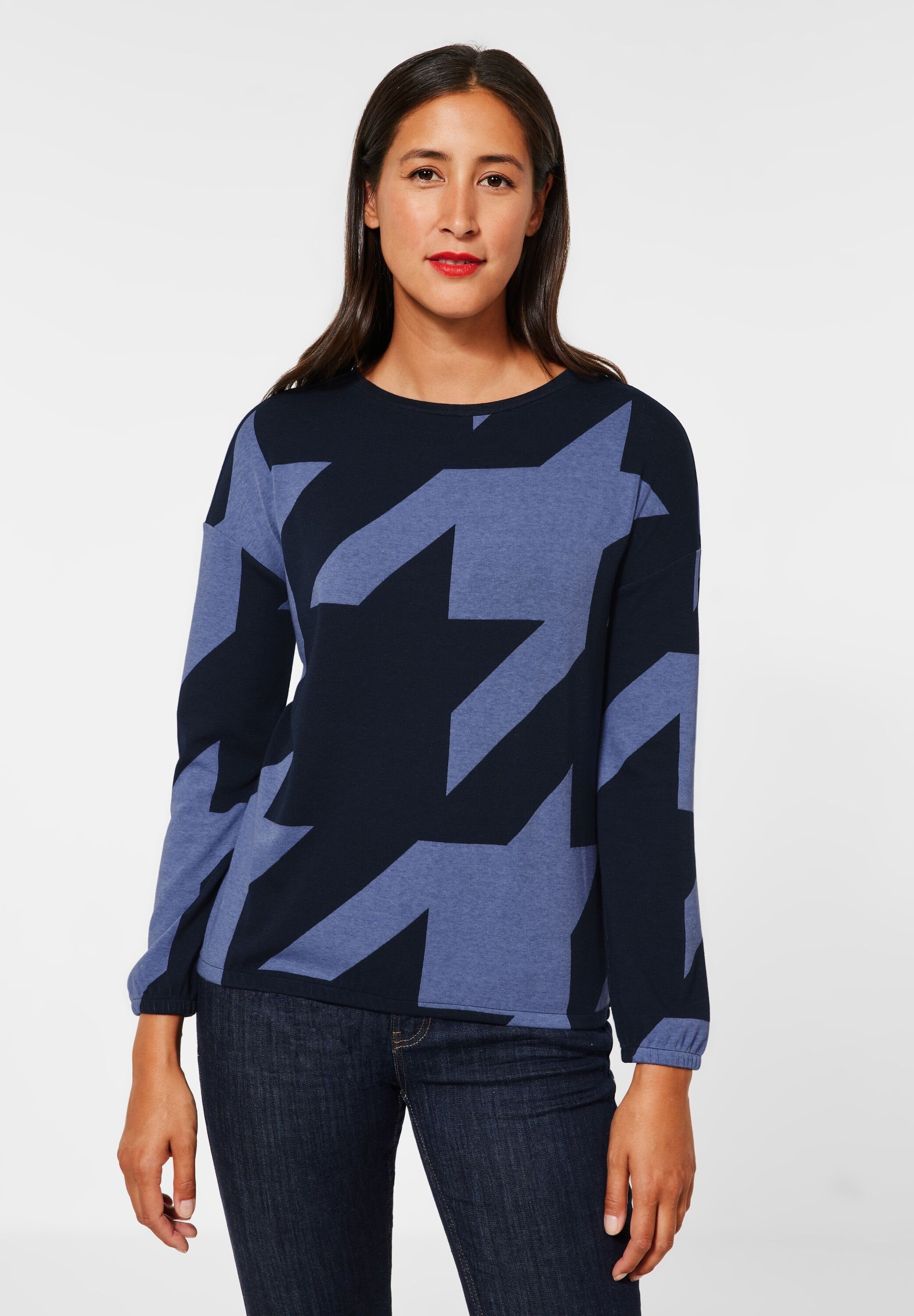 STREET ONE Langarmshirt mit Rundhalsausschnitt OTTO